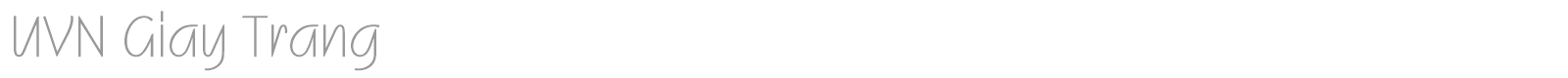 UVN Giay Trang font preview